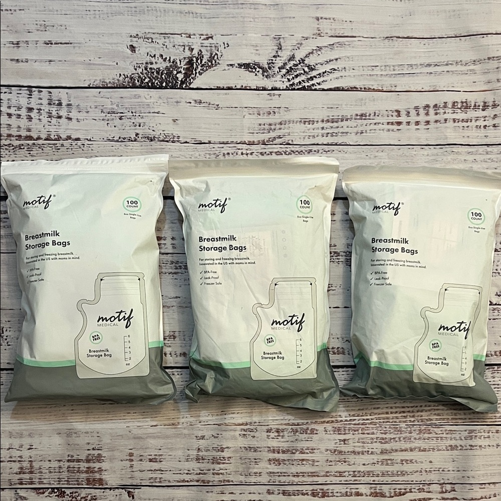 Motif Medical Breast Milk Storage Bags 8oz Single Use 100 count
